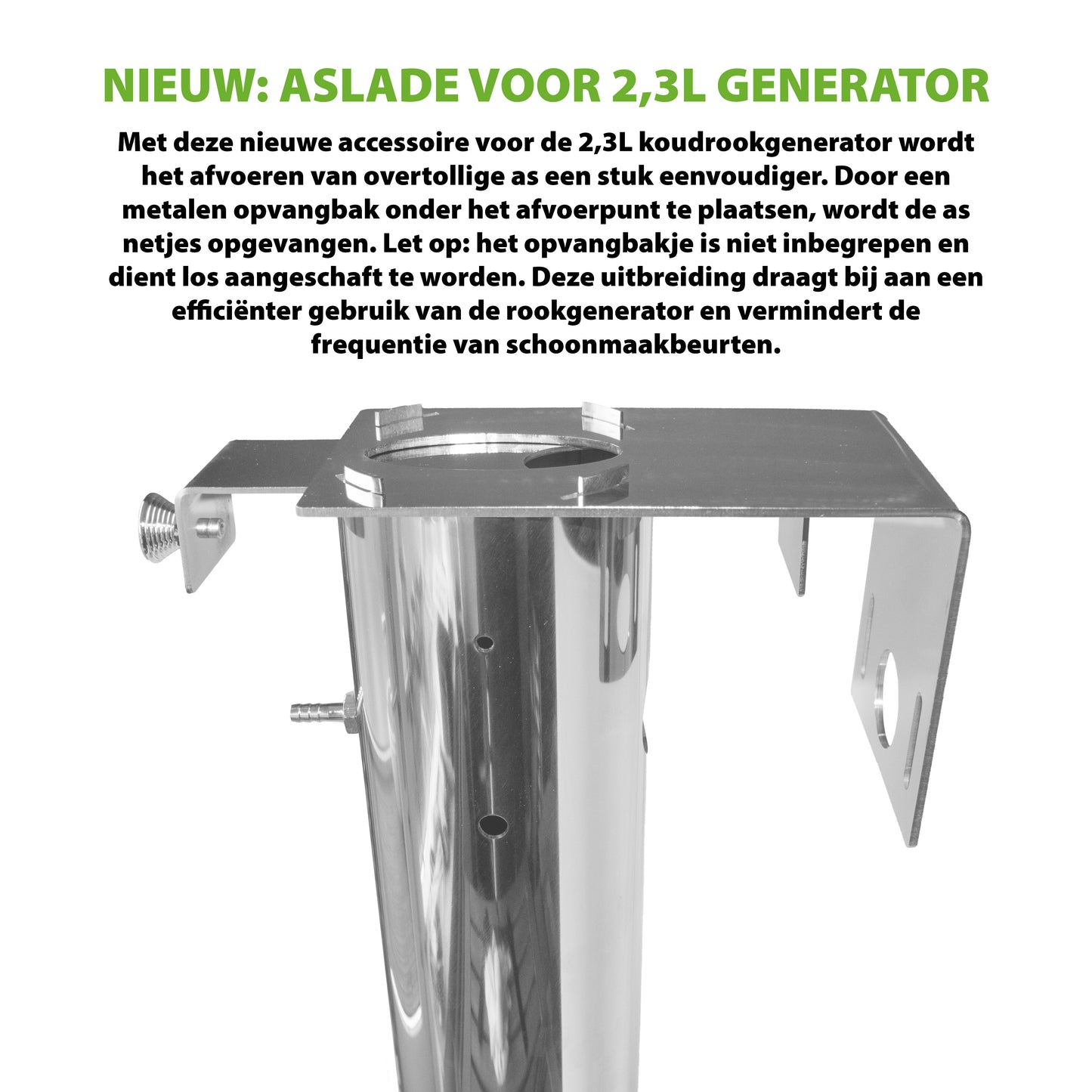 Dymbox Rookgenerator - 2,3 Liter incl. haken-set en 1kg rookhout snippers
