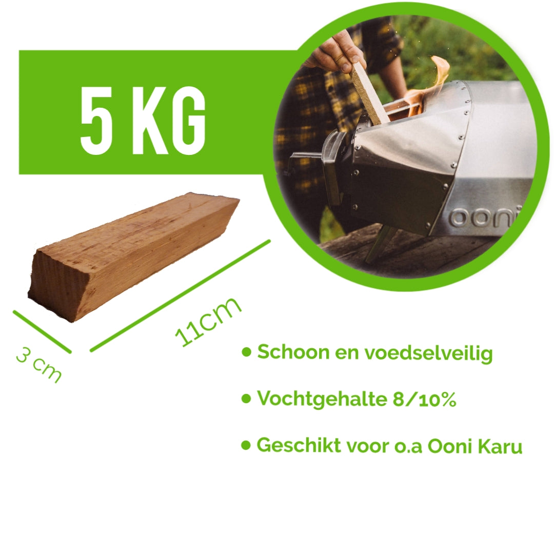 Pizzahout Ooni Beuk 5kg incl. aanmaakwokkels Ooni Karu pizza ovens