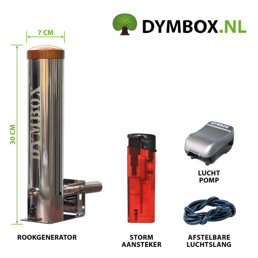 Dymbox Rookgenerator - 1,3 liter incl. 10kg houtsnippers