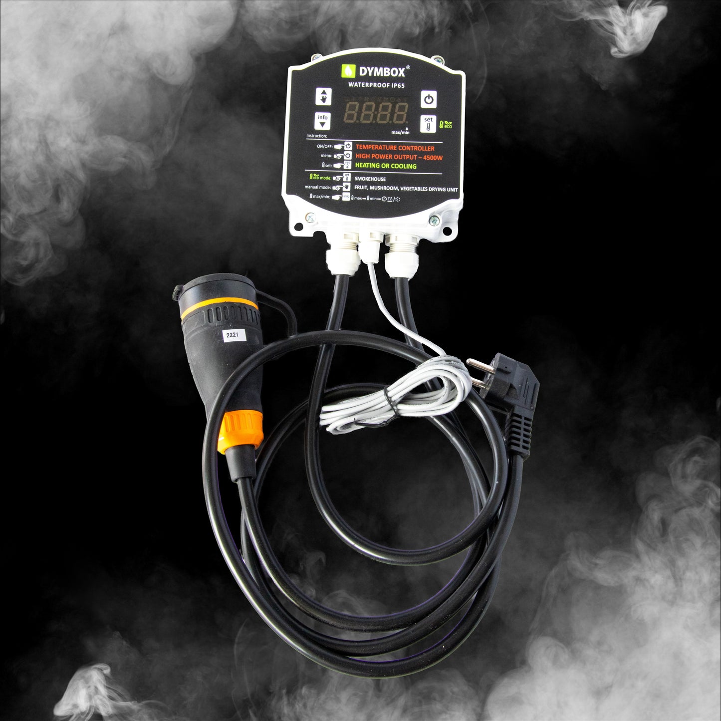 Verwarmingselement 2 kW met thermoregulator 4,5 kW voor Rookkasten Droogovens