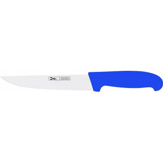IVO Slagersmes uitbeenmes fileermes 13cm blauw soft grip