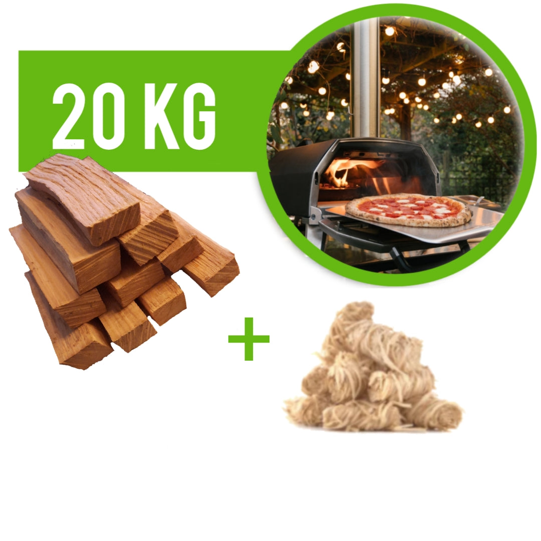 Pizzahout Ooni Eik geschikt voor 20kg incl. aanmaakwokkels Ooni Karu pizza ovens