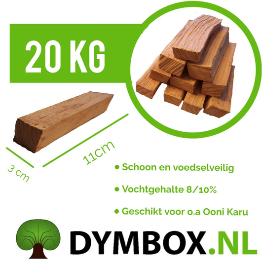 Pizzahout Ooni Eik geschikt voor 20kg incl. aanmaakwokkels Ooni Karu pizza ovens