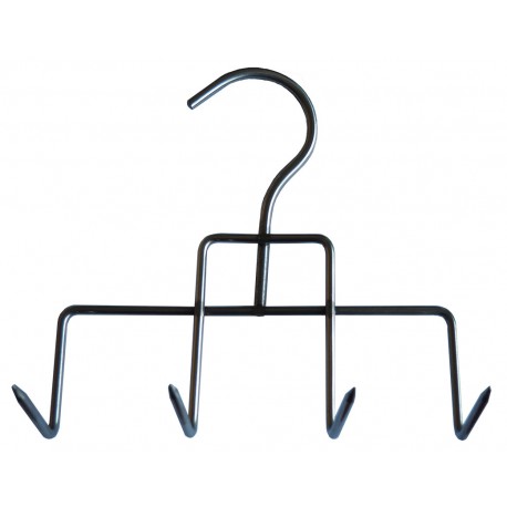 Bacon Hanger / Spek Rookhaak / Spek Haak 4 tand RVS 16CM